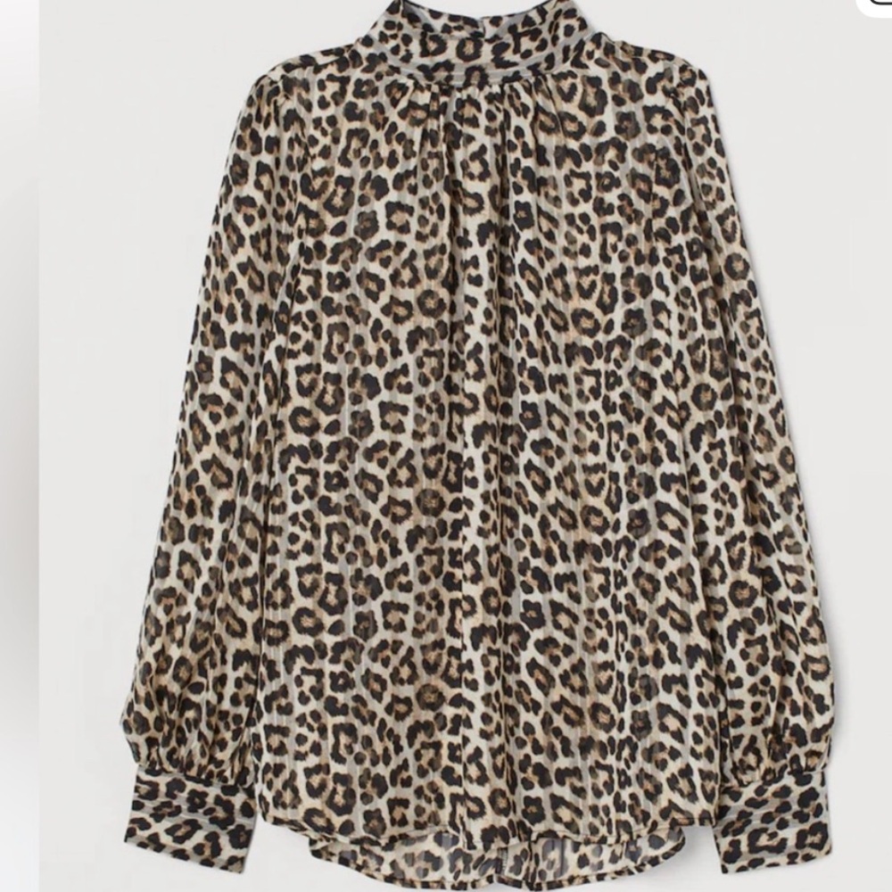 H&M Leopard Print Blouse